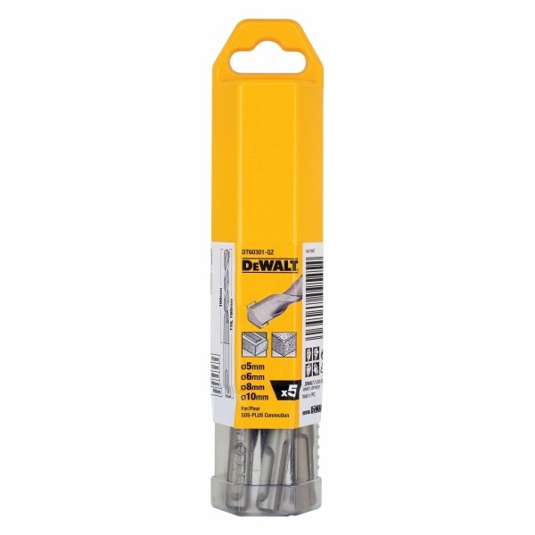 Zestaw wierteł do betonu DeWALT DT60301 5szt. SDS+ 