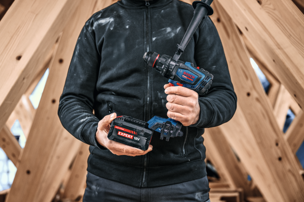 Wiertarko-wkrętarka akumulatorowa udarowa Bosch EXPERT EXSB18V-150 2x8Ah + 1x5.5Ah