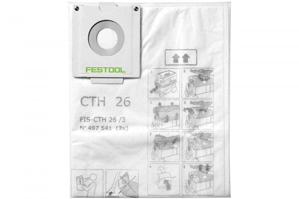 Zabezpieczające worki filtrujące Festool FIS-CTH 26/3 497541 