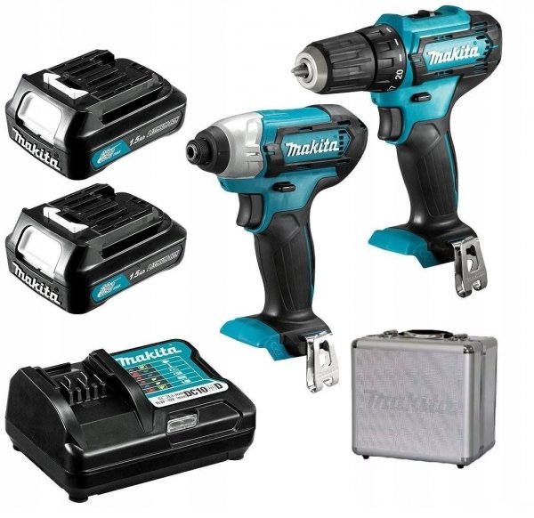 Zestaw Makita CLX224X wkrętarka DF333D TD110D 12V 2x1,5Ah