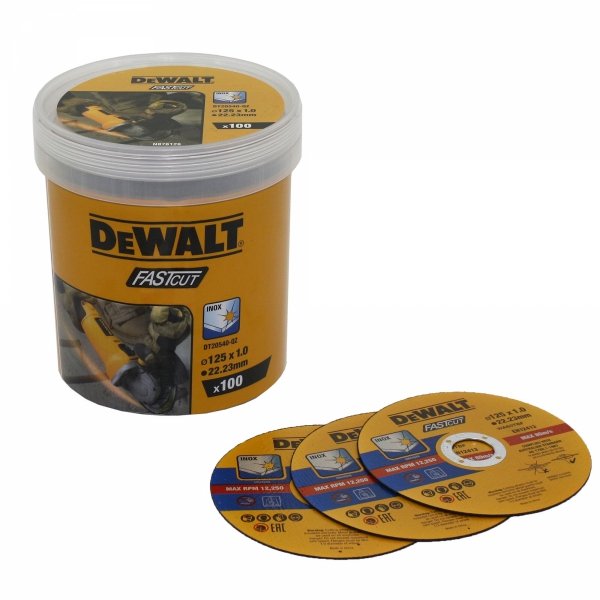 Tarcza DeWALT DT43972 125x1 x22,23mm do cięcia stali nierdzewnej Inox 