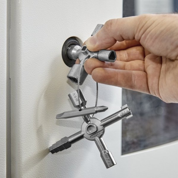 KNIPEX TwinKey klucz wielofunkcyjny do szaf sterowniczych Knipex 00 11 01