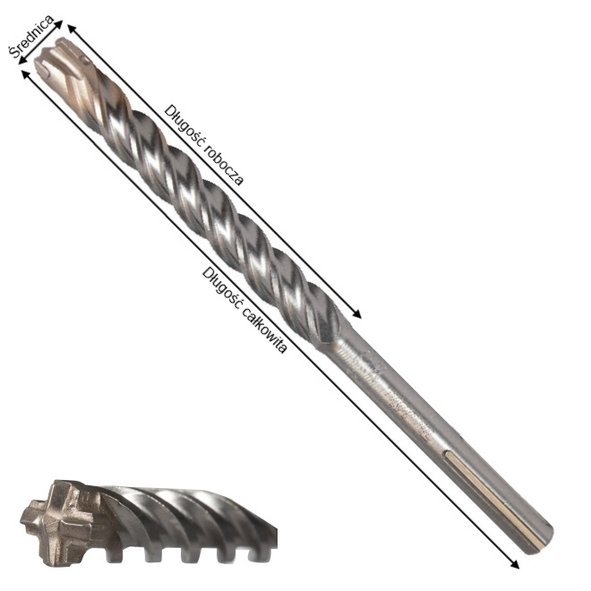 Wiertło do betonu NEMESIS SDS-Max Makita B-20242 35x570mm