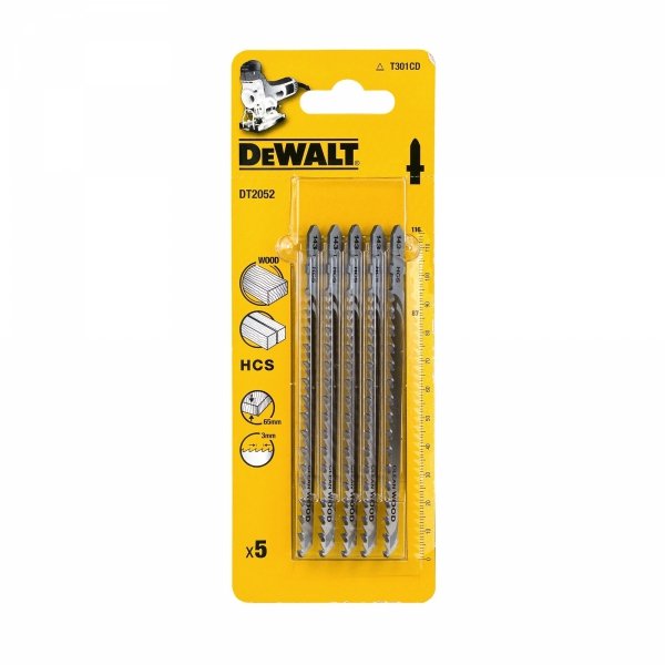 Zestaw 5 brzeszczotów do drewna DeWALT DT2052 118mm