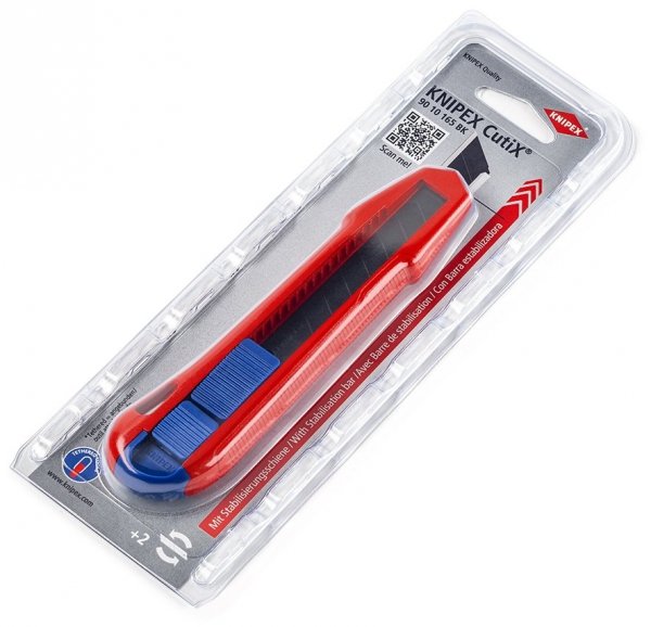 Nóż z odłamywanym ostrzem Knipex CutiX 90 10 165 BK