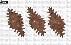 Zestaw 50 szt liści kształtek KASZTAN 