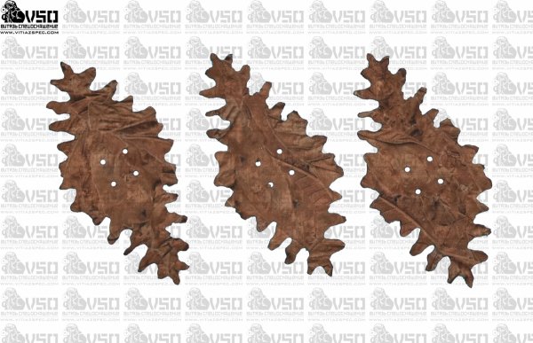 Zestaw 50 szt liści kształtek KASZTAN