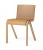 Menu READY Krzesło Drewniane Tapicerowane - Dąb Naturalny / Siedzisko Brązowa Skóra Dakar 0250