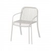 Blomus YUA WIRE Krzesło Ogrodowe z Podłokietnikami / Jasnoszare Silk Grey