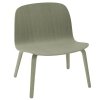 Muuto VISU LOUNGE Krzesło Drewniane - Zielone Dusty Green