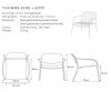 Blomus YUA WIRE Fotel Ogrodowy Lounge / Szary Granite Grey