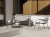 Blomus YUA WIRE Fotel Ogrodowy Lounge / Szary Granite Grey
