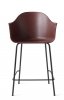 Menu HARBOUR Krzesło Barowe 102 cm Hoker Czarny - Siedzisko Bordowe