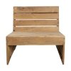 House Doctor WOODIE Lounge Chair - Fotel Ogrodowy z Drewna Tekowego