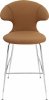 Umage TIME FLIES Hoker - Tapicerowane Krzesło Barowe na Chromowanych Nogach 112 cm / Karmelowe