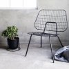 Menu WM String Lounge Chair - Krzesło Czarne