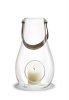 Holmegaard DESIGN WITH LIGHT Lampion - Świecznik Transparentny 16 cm