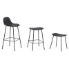 Muuto FIBER Stołek Niski - Czarny