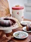 Bloomingville CHRISTMAS VALENTIN Świąteczny Talerz do Ciasta 12,5 cm Zielony / Zestaw 4 Szt.