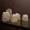 Kähler URBANIA Świecznik Tealight - Domek Biały / Manor
