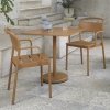 Muuto LINEAR Kwadratowy Ogrodowy Stolik Kawowy 70x70 cm / Czarny