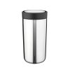 Stelton TO GO CLICK Stalowy Kubek Termiczny 400 ml Stalowy Polerowany