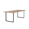 Muuto 70/70 Stół Ogrodowy 225x90 cm Blat z Drewna Sapelli / Rama Czarna