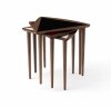 Audo UMANOFF Stolik Pomocniczy / Orzech - Blat Laminat Czarny