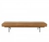 Muuto OUTLINE Leżanka 200 cm Skóra Brązowa Cognac / Nogi Czarne