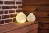 Rader CHRISTMAS Świąteczny Lampion LED z Porcelany - Biała Kula z Domkami