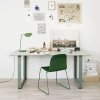 Muuto VISU SLED BASE Krzesło Drewniane na Stalowej Ramie - Czarne 2 Szt.