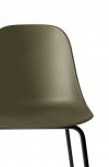 Menu HARBOUR SIDE Krzesło Barowe 112 cm Hoker Czarny - Siedzisko Oliwkowe