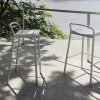 Muuto LINEAR Krzesło Barowe Ogrodowe - Hoker 75 cm / Pomarańczowy