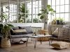 Bloomingville MUNDO Ogrodowy Stolik Kawowy 90x60 cm z Betonowym Blatem / Czarny