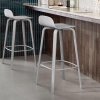 Muuto VISU BAR Hoker - Stołek Barowy 75 cm Biały / Rama Dębowa