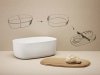 RIG-TIG by Stelton BOX-IT Chlebak - Pojemnik na Chleb z Deską Bambusową - Ciemnoniebieski