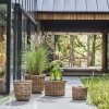 Villa Collection SCANDI Donica do Kwiatów - Zestaw 2 Donic Rattanowych - Odcień Naturalny