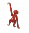 Kay Bojesen MONKEY Małpka Drewniana Mini - Czerwona / Edycja Limitowana