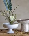 Bloomingville ERIS Marmurowa Miska na Nóżce 20 cm / Biała