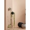 Aytm GLOBE Ścienna Donica do Kwiatów 17 cm Taupe / Złoty Uchwyt