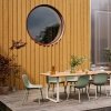 Muuto FIBER OUTDOOR Krzesło Ogrodowe - Zewnętrzne / Brązowoczerwone