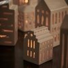 Kähler URBANIA Świecznik Tealight - Domek Biały - Little Tower