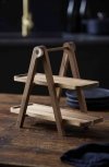 Holm WOODEN Drewniana Etażerka / Piętrowa Patera do Serwowania