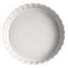 Emile Henry NATURAL CHIC Ceramiczna Wysoka Forma do Tarty 32 cm / Biała