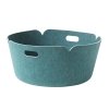 Muuto RESTORE Pojemnik - Kosz Filcowy do Przechowywania Okrągły - Aqua