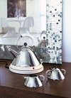 Alessi 9097 Cukiernica Stalowa z Łyżeczką / Niebieska