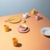 Lyngby Porcelain RHOMBE COLOR Talerz Płaski 23 cm Terracotta