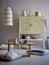 Bloomingville SANNA Drewniana Komoda z Rattanowym Frontem