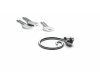 Alessi PIP Stalowy Brelok do Kluczy / Srebrny Polerowany