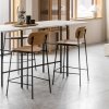 Menu CO COUNTER Hoker - Krzesło Barowe 94,5 cm Rama Czarna / Siedzisko Dąb Naturalny
